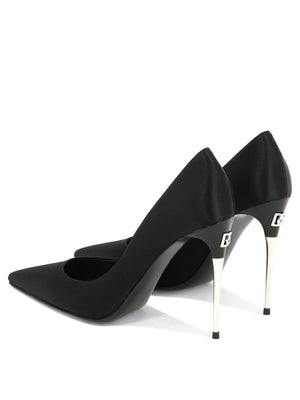 DOLCE & GABBANA Elegant Black Satin Pumps for Women - SS24 Collection