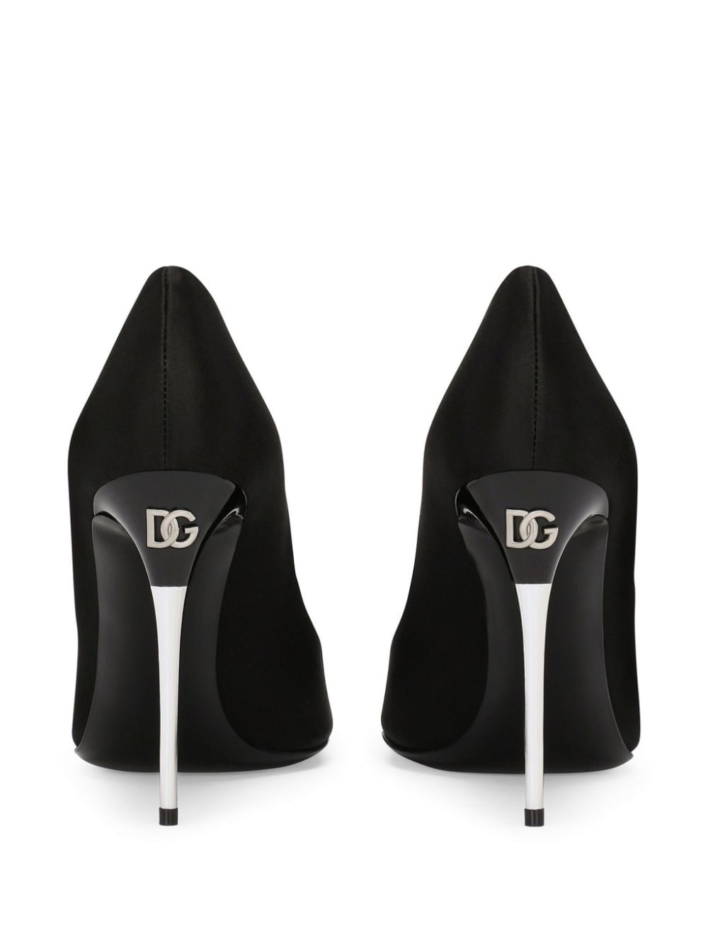 DOLCE & GABBANA Elegant Black Satin Pumps for Women - SS24 Collection