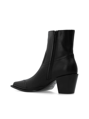 JIMMY CHOO CECE Lustrous Calf Leather Ankle Boots