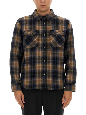 WOOLRICH Alaskan Wool Blend Shirt - Size L