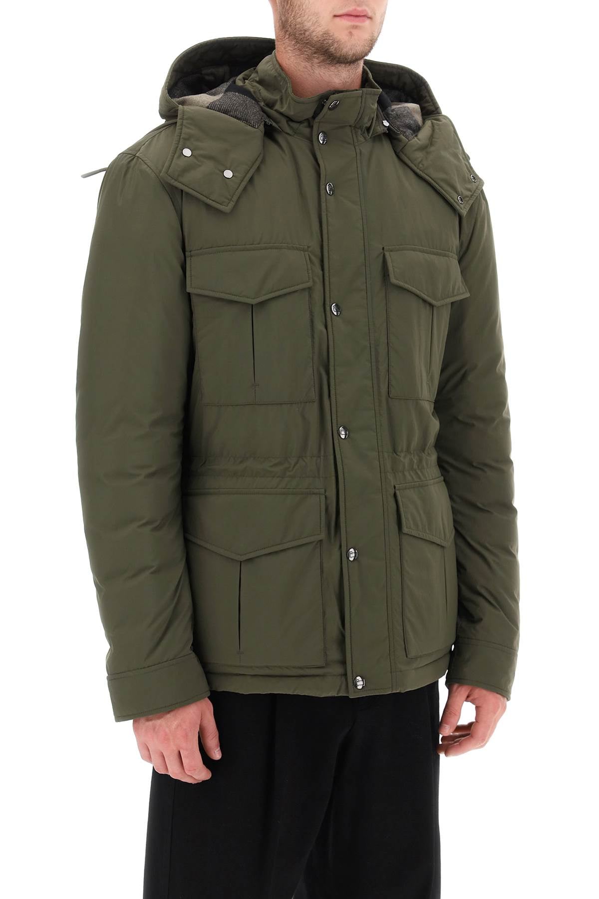 WOOLRICH Men's Green Aleutian Padded Jacket for FW23