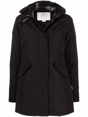 WOOLRICH Arctic Feather Down Parka Jacket in Black