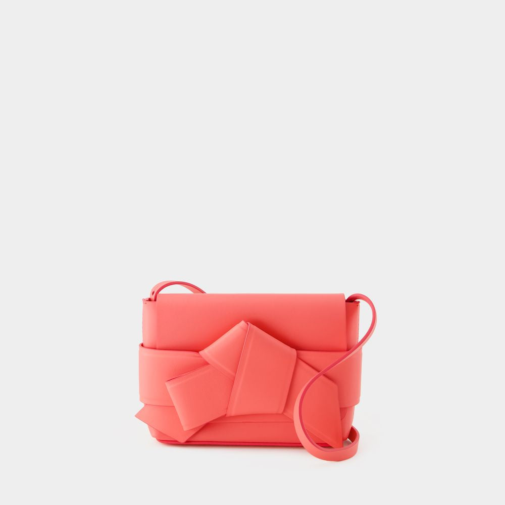 ACNE STUDIOS Luxurious Pink Calfskin Wallet on Chain for Women with Multifunctional Straps