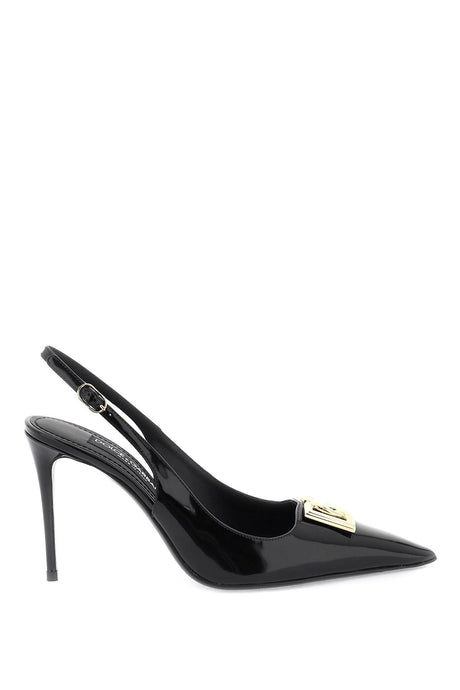 DOLCE & GABBANA Sleek Leather Slingback Pumps