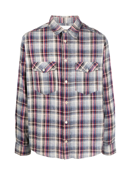 ISABEL MARANT Cotton Linen Check Shirt for Men - SS24 Collection