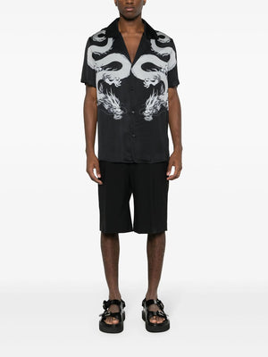 BALMAIN Long Tops for Men in Black - 24SS Collection