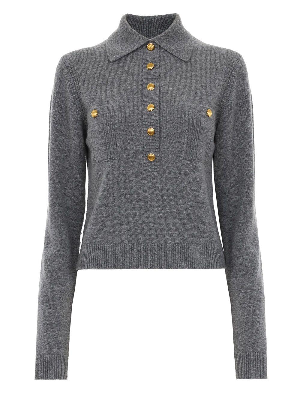 CHLOÉ Fine Knit Polo Jumper for Women - FW24 Collection