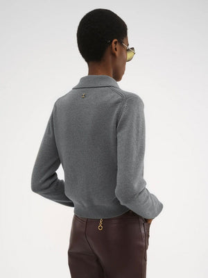 CHLOÉ Fine Knit Polo Jumper for Women - FW24 Collection