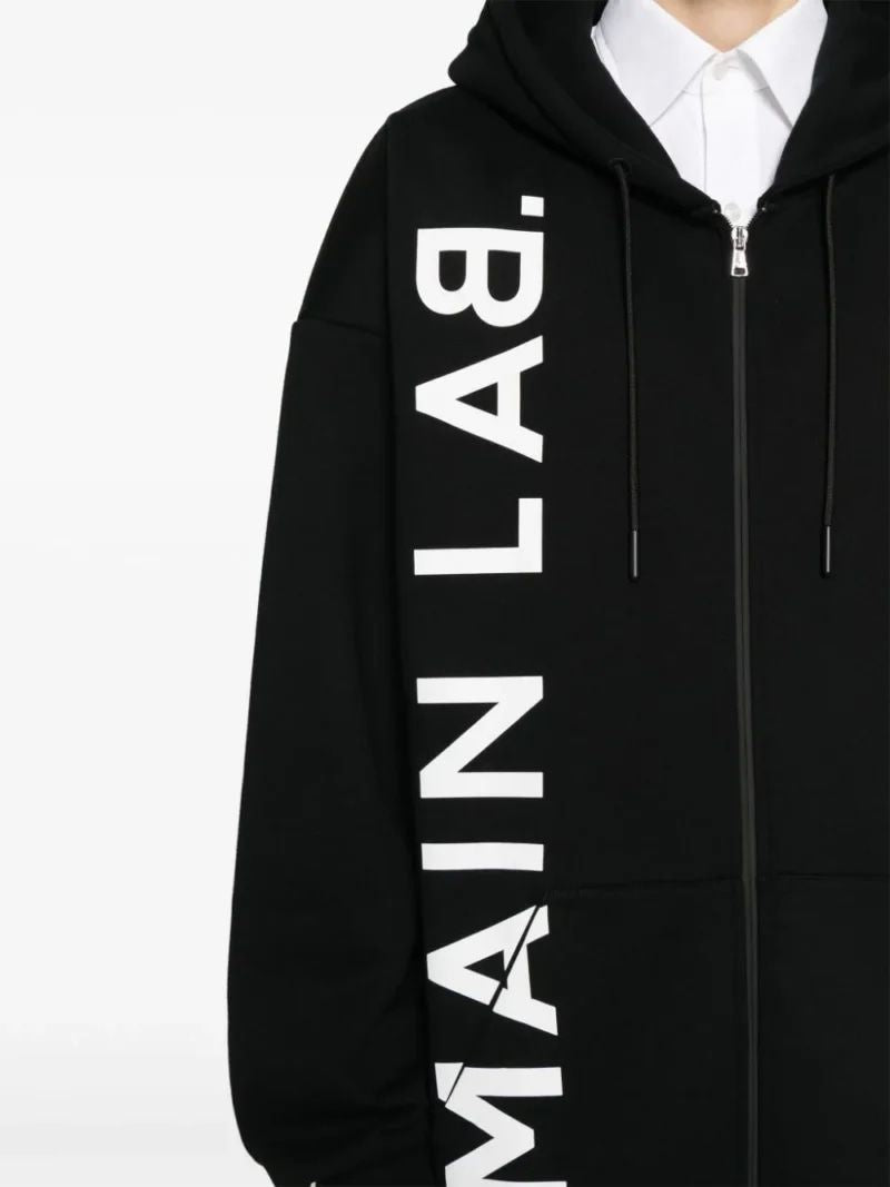 BALMAIN 24SS Black Hoodie for Men