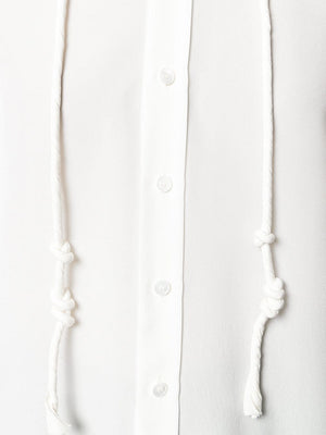 CHLOÉ Elegant Lace Blouse in Iconic Milk for SS19