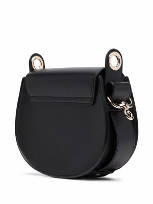 CHLOÉ Elegant Crossbody Bag with Golden Logo Buckle