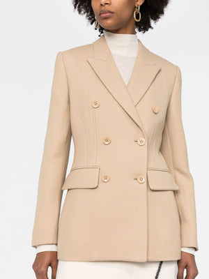 CHLOÉ Pearl Beige Wool Jacket for Women - Fall/Winter 2024 Collection