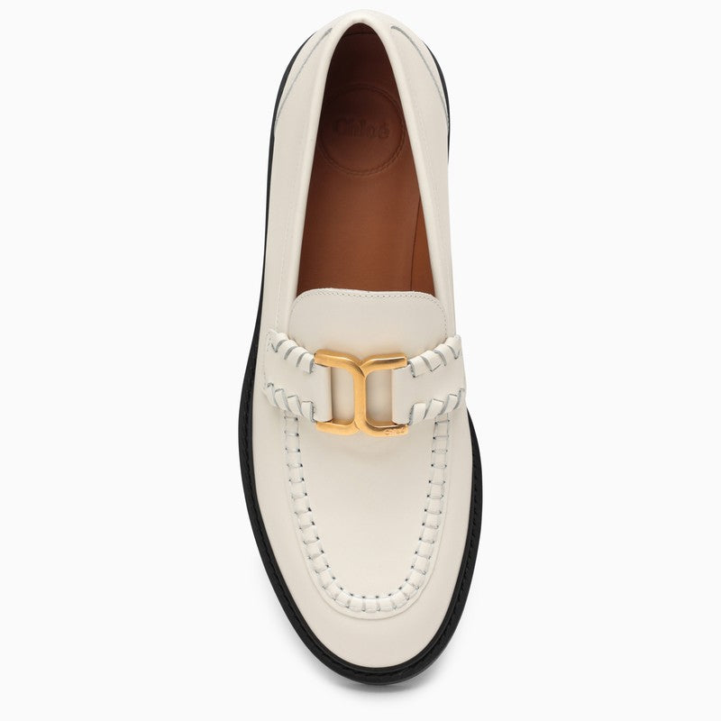 CHLOÉ Elegant Leather Loafer with 2.5 cm Heel Height