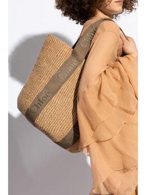 CHLOÉ Large Handwoven Basket Bag