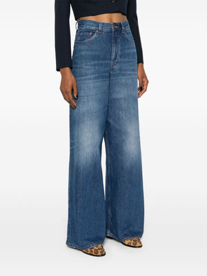 CHLOÉ Organic Wide Leg Denim Jeans