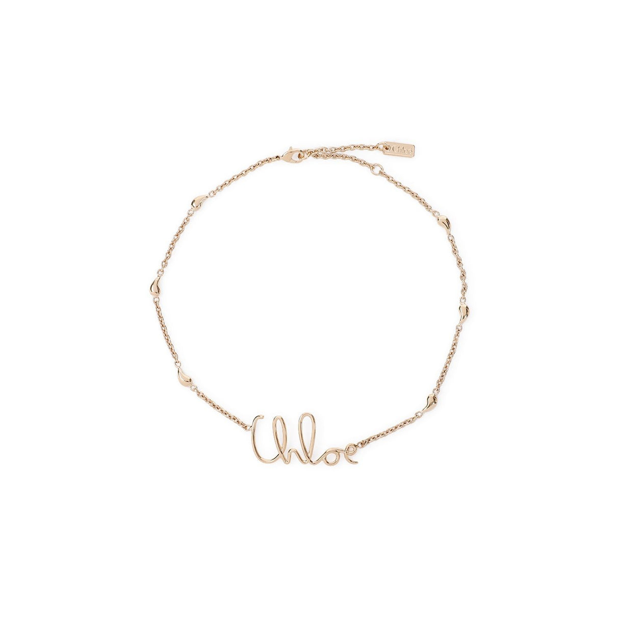 CHLOÉ Elegant Brass Statement Necklace