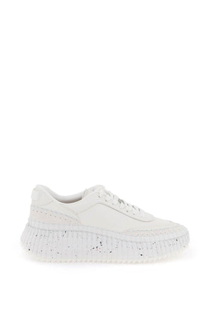 CHLOÉ White Track Sole Sneakers