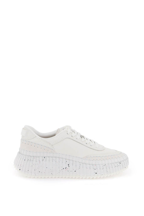 CHLOÉ White Track Sole Sneakers