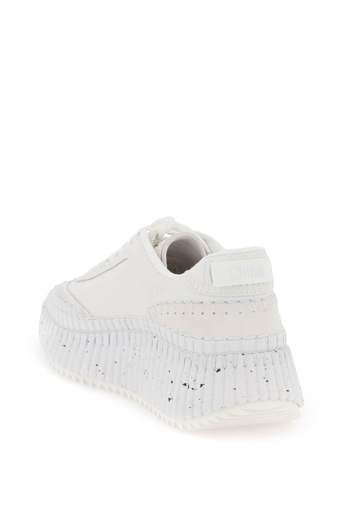 CHLOÉ White Track Sole Sneakers