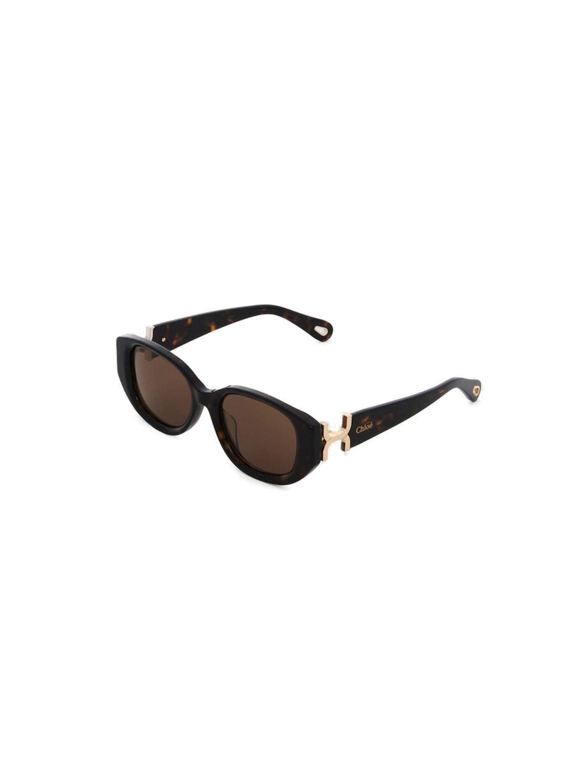 CHLOÉ Brown Recycled Acetate Sunglasses for Women - SS24 Collection