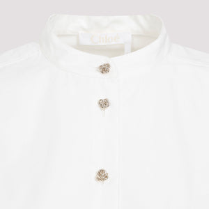 CHLOÉ Beige Cotton Shirt for Women - SS24 Collection