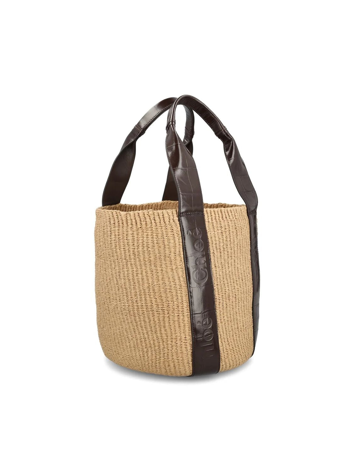 CHLOÉ Large Woody Basket Shopping Bag