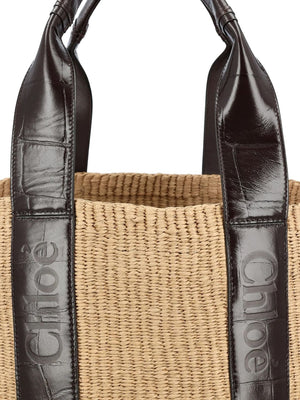 CHLOÉ Large Woody Basket Shopping Bag