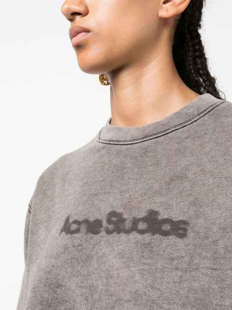 ACNE STUDIOS Ash Grey Iconic Cotton Sweatshirt