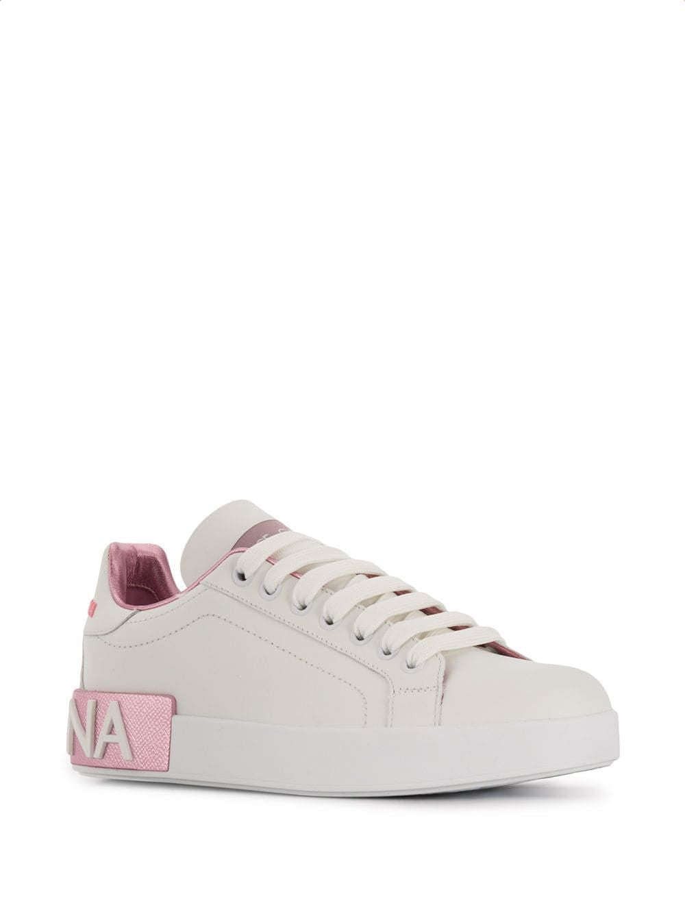 DOLCE & GABBANA Luxurious Leather sneakers for the fashion-forward woman