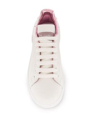 DOLCE & GABBANA Luxurious Leather sneakers for the fashion-forward woman