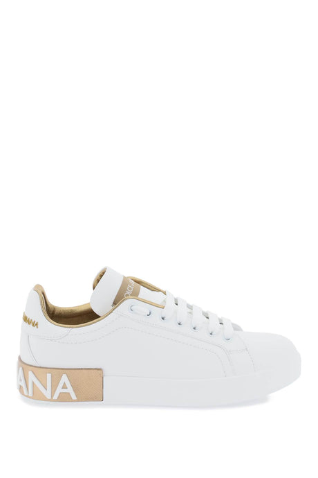 DOLCE & GABBANA Luxury Nappa Leather Portofino Sneakers