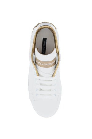 DOLCE & GABBANA Luxurious Leather sneakers for the fashion-forward woman