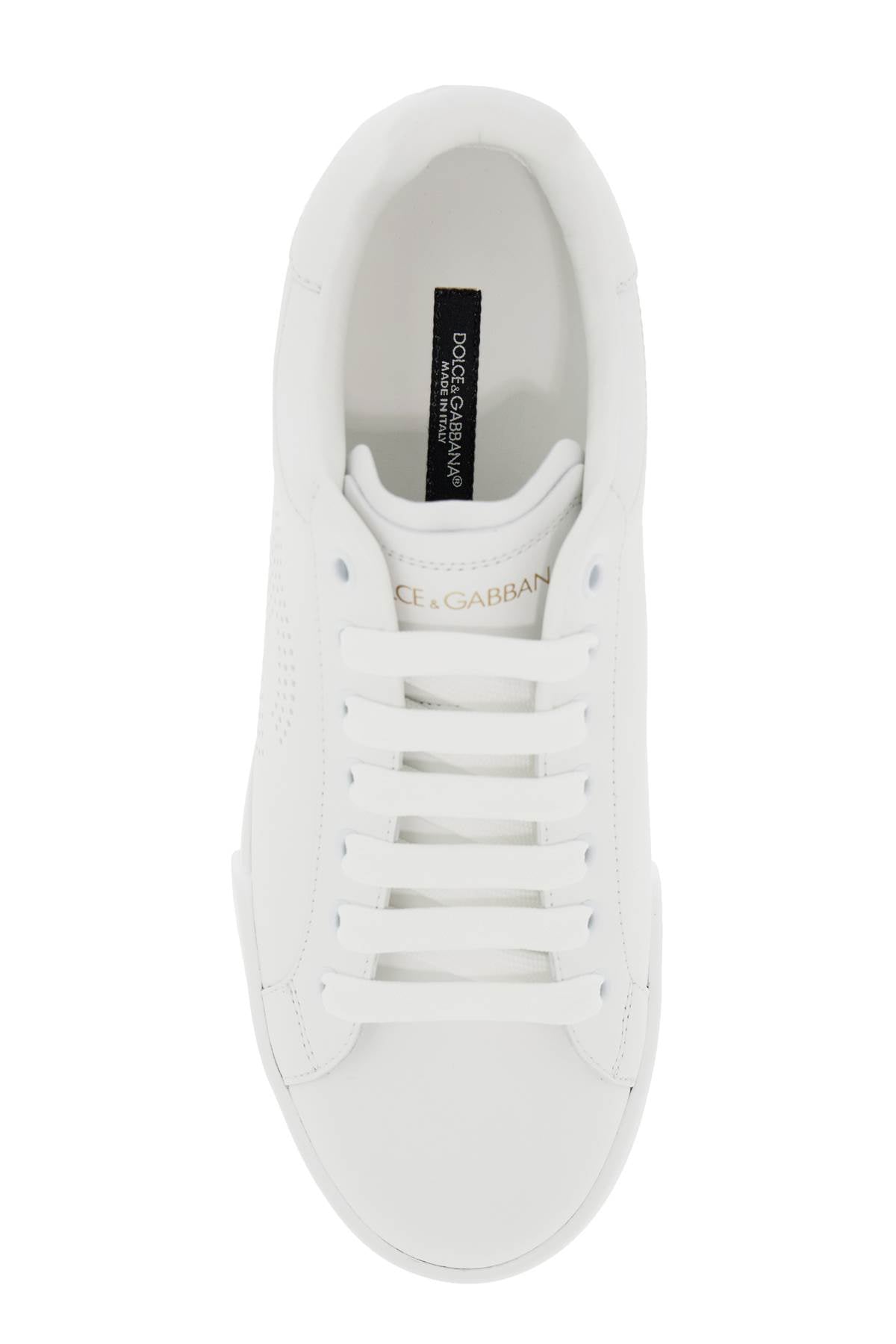 DOLCE & GABBANA Portofino Luxe Leather Sneakers