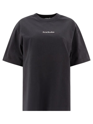 ACNE STUDIOS Elegant U-Styled Black Tee for Women