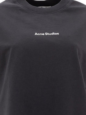 ACNE STUDIOS Elegant U-Styled Black Tee for Women