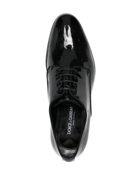 DOLCE & GABBANA Patent Leather Derby Dress Shoes for Women