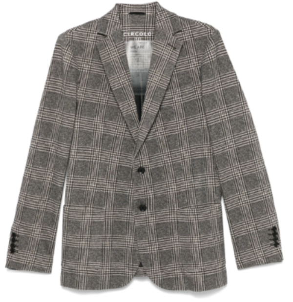 CIRCOLO 1901 Textured Prince of Wales Jacket for Men