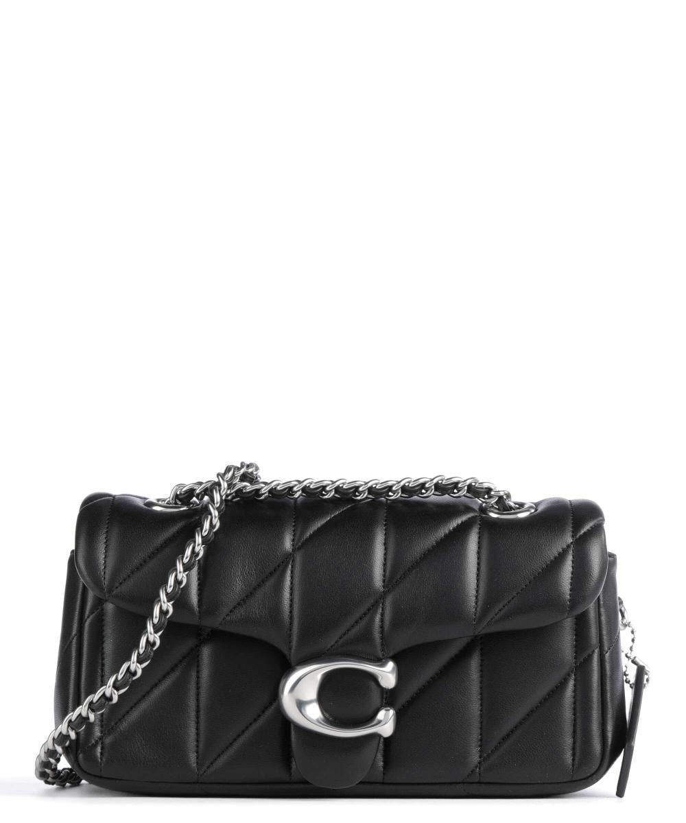 COACH Luxurious Black Leather Mini Crossbody