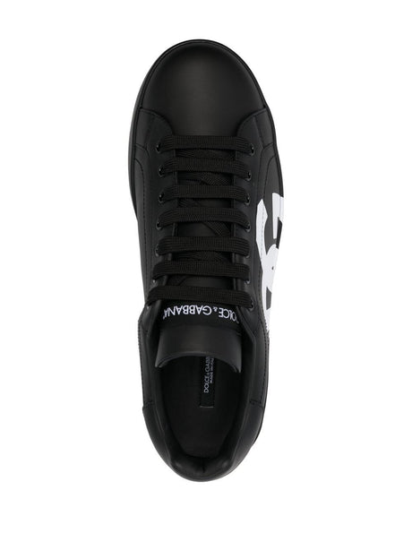 DOLCE & GABBANA Portofino Luxury Leather Sneaker