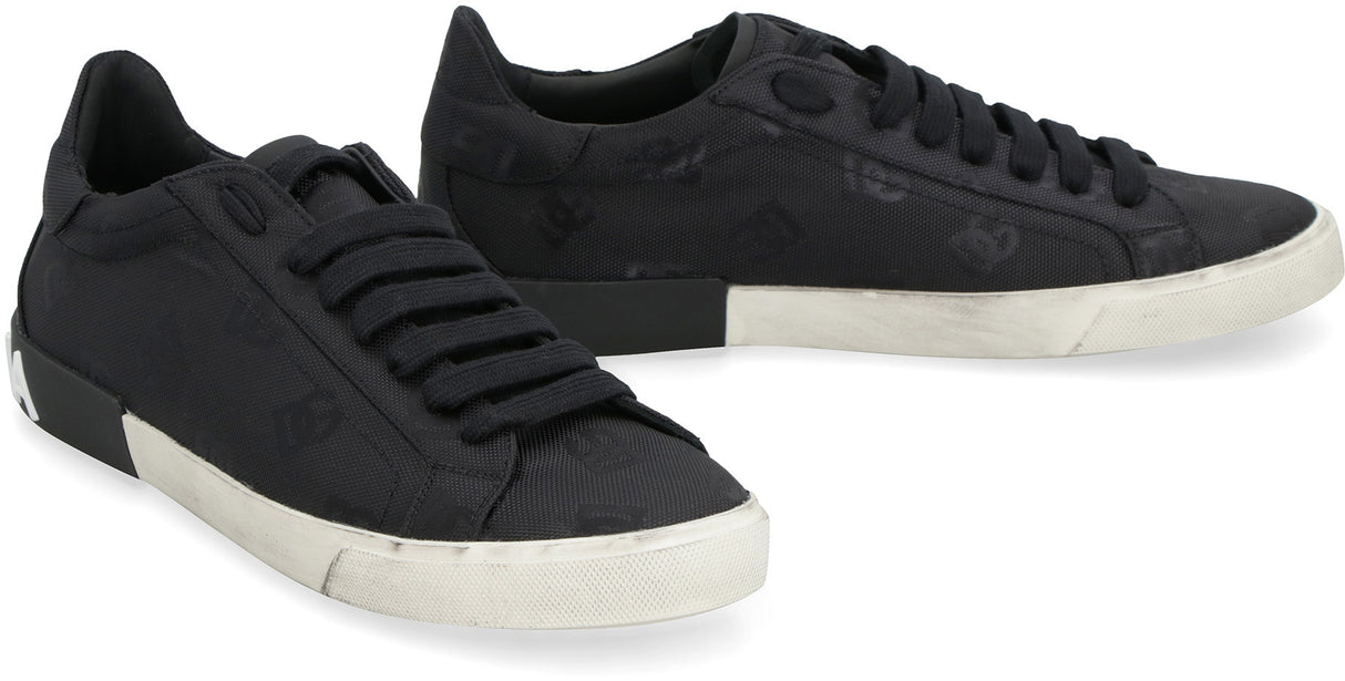 DOLCE & GABBANA Stylish Black Low-Top Sneaker for Men - FW23 Collection