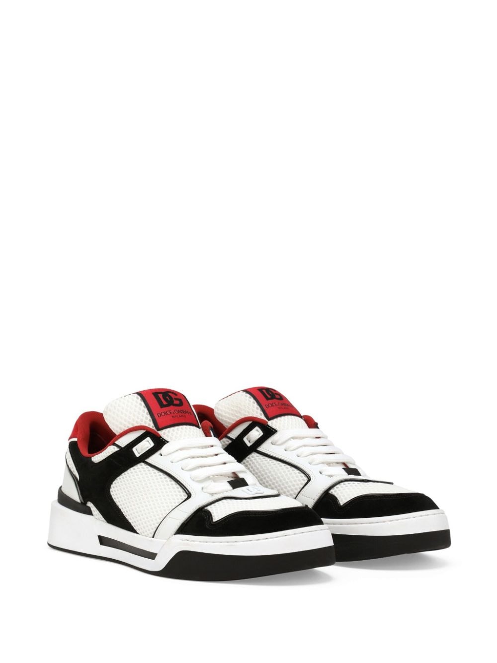 DOLCE & GABBANA Panelled Leather Mesh Sneakers