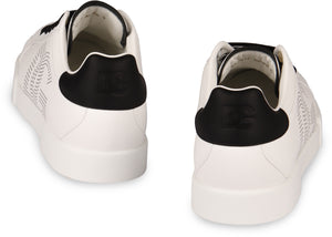 DOLCE & GABBANA Portofino Leather Sneakers - Black & White