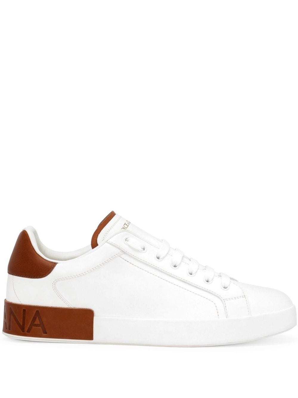 DOLCE & GABBANA Premium Leather Portofino Sneakers for Men