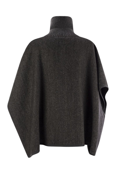 FABIANA FILIPPI Chic Wool Cape for Women - FW24