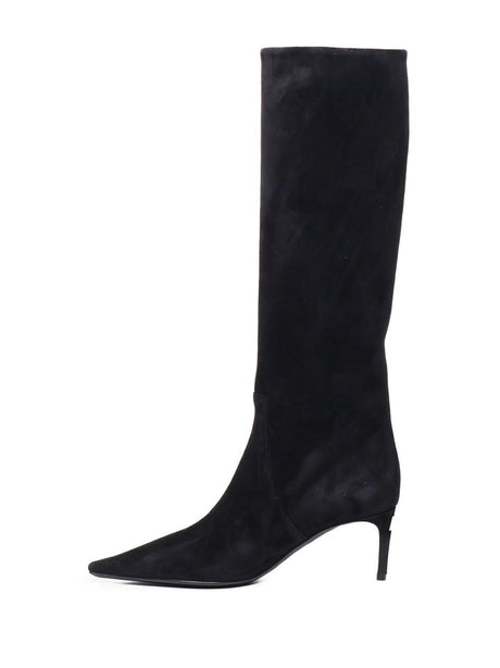 DOLCE & GABBANA Chic Suede Heeled Boots for Women