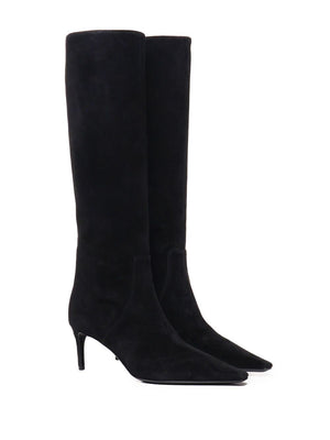 DOLCE & GABBANA Chic Suede Heeled Boots for Women