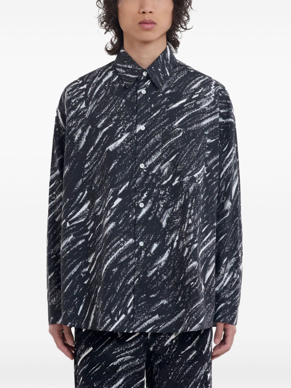 MARNI Sketch-Style Cotton Shirt for Men