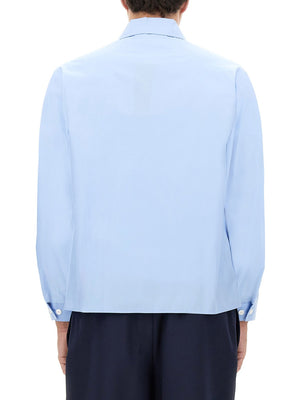 MARNI Men's Oversized Logo Woven Shirt - Size 50