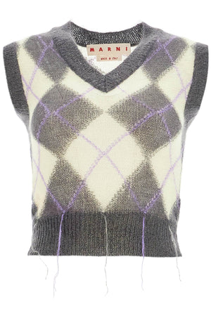 MARNI V-Neck Mohair Pullover for Women