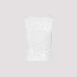 ERMANNO SCERVINO Metallic Knit Tank Top for Women, SS24 Collection